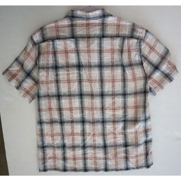 Vince M80011493 Men's Sz L Multicolor Topanga Plaid S/S Button-Down Shirt $185 - Picture 2 of 7